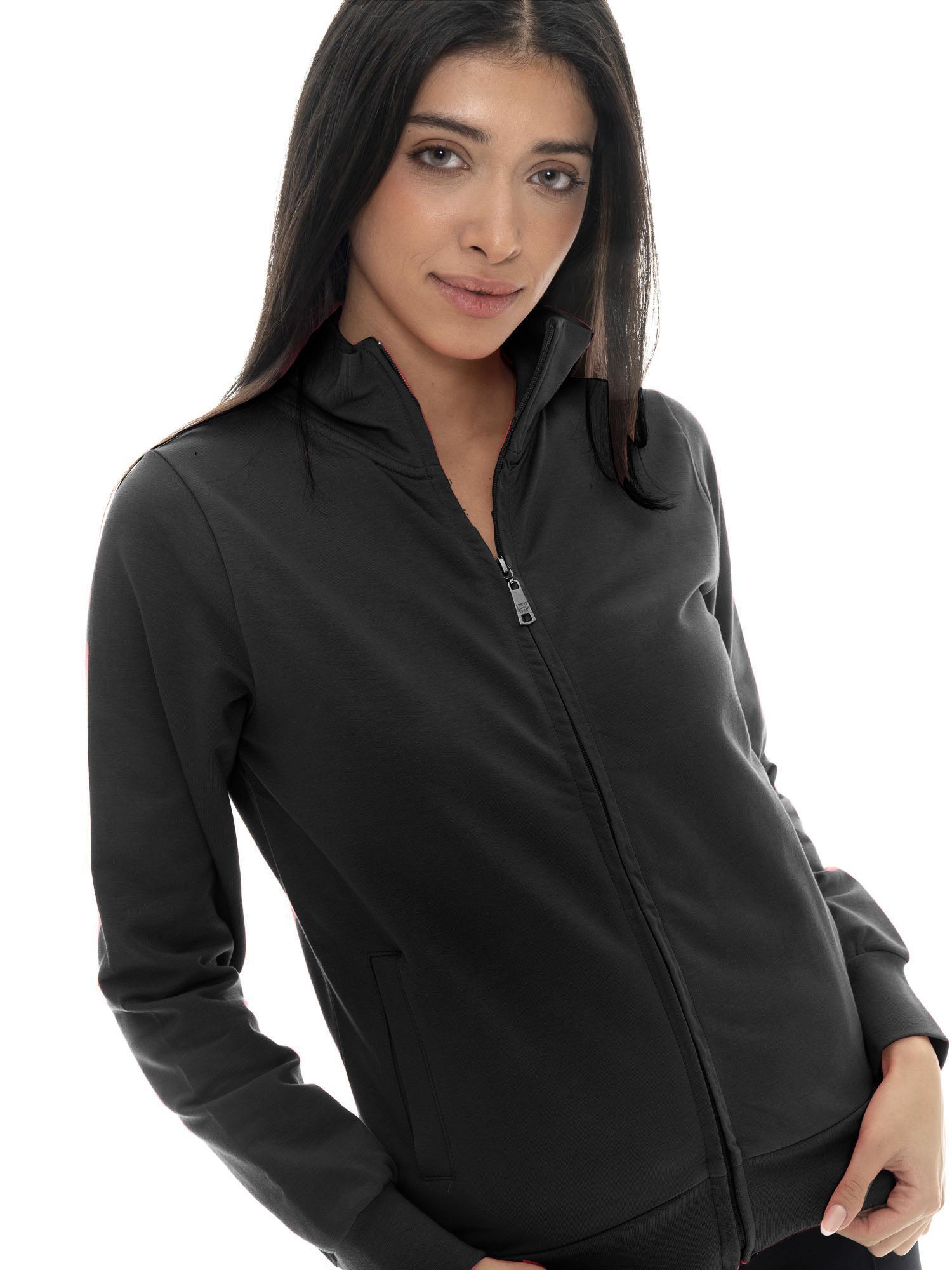 Bluzy damskie Leone Basic z kołnierzykiem zapinanym na zamek 5/7