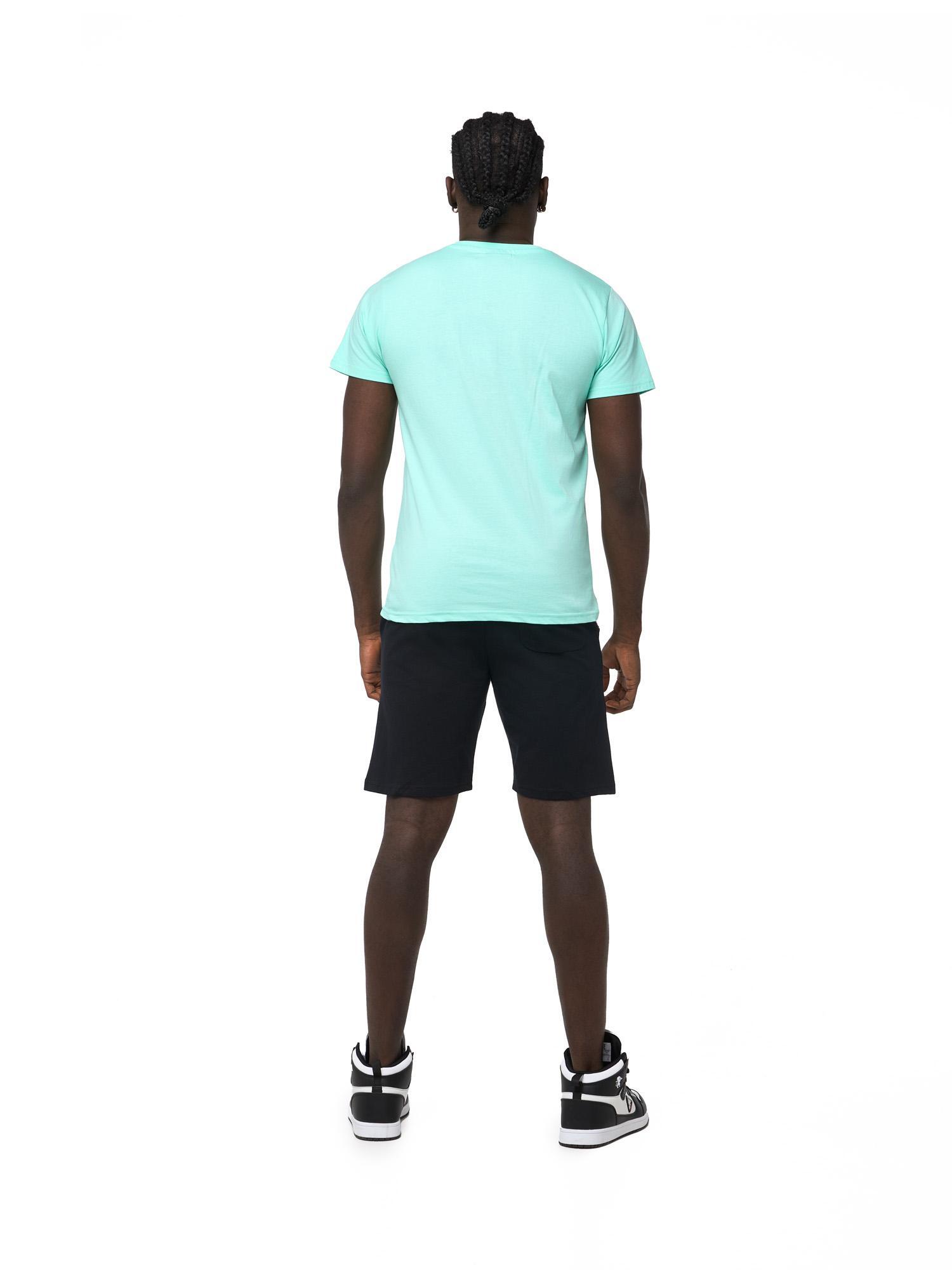 Completo set da uomo composto da t-shirt e pantaloncini Leone Basic 4/8