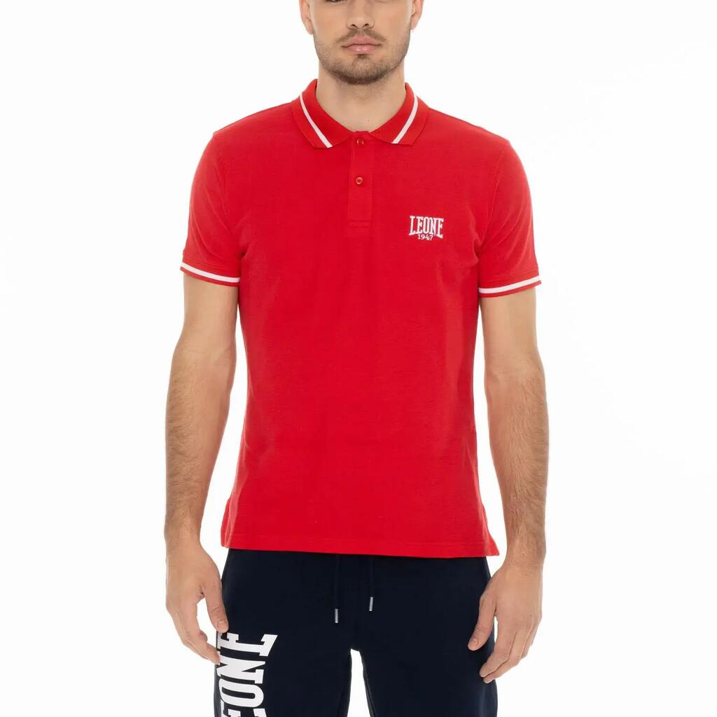Leone Basic Men's Polo Shirt with Collar