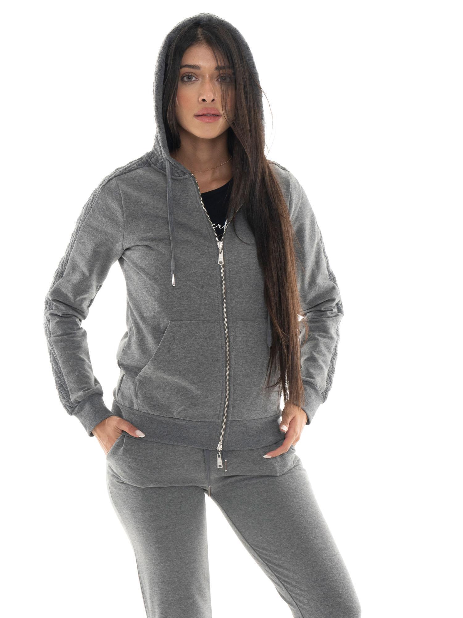 Chándal mujer Leone 1947 Apparel Braid cremallera capucha invierno 5/7