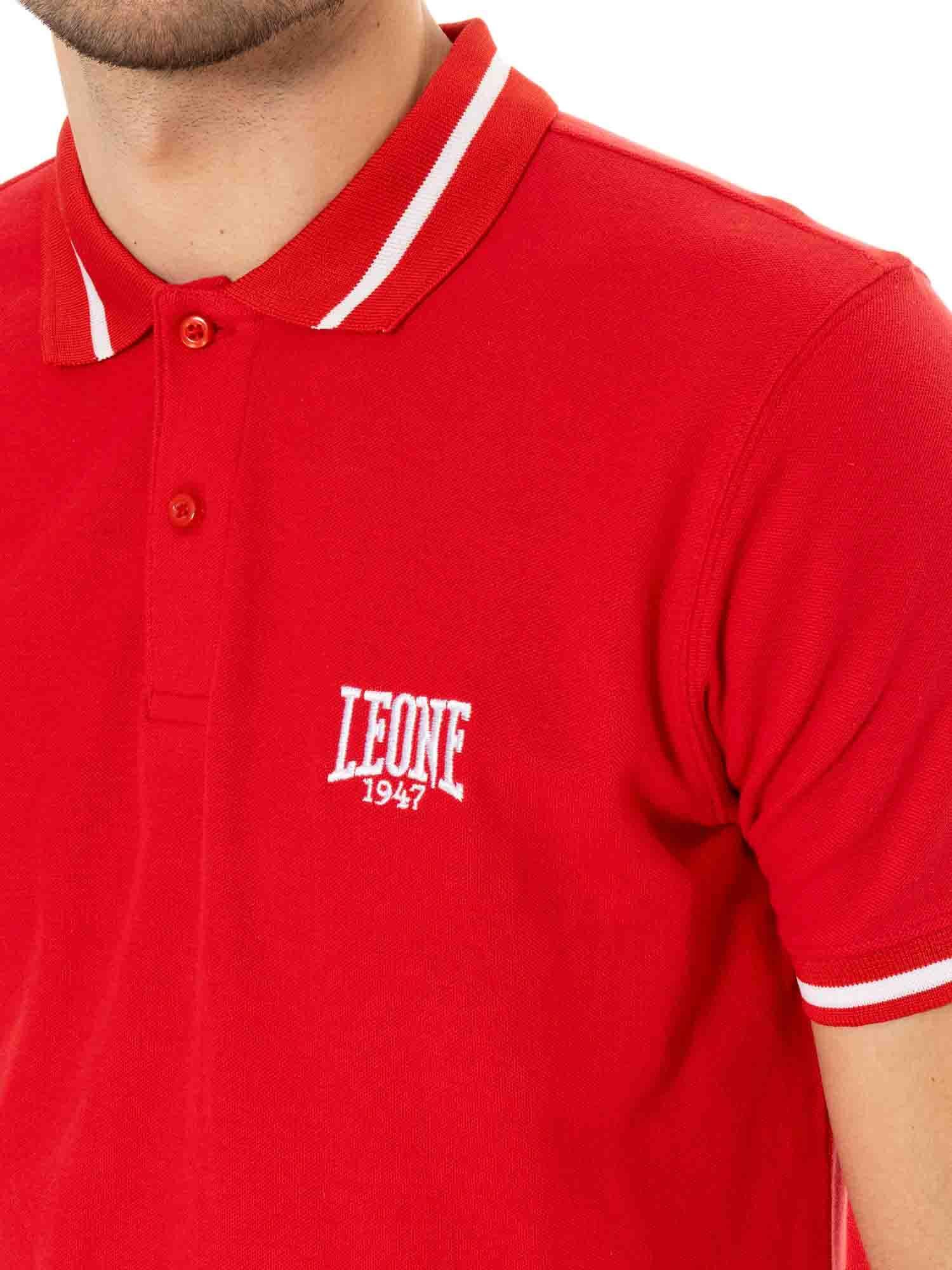 Polo da uomo con colletto Leone Basic 3/5