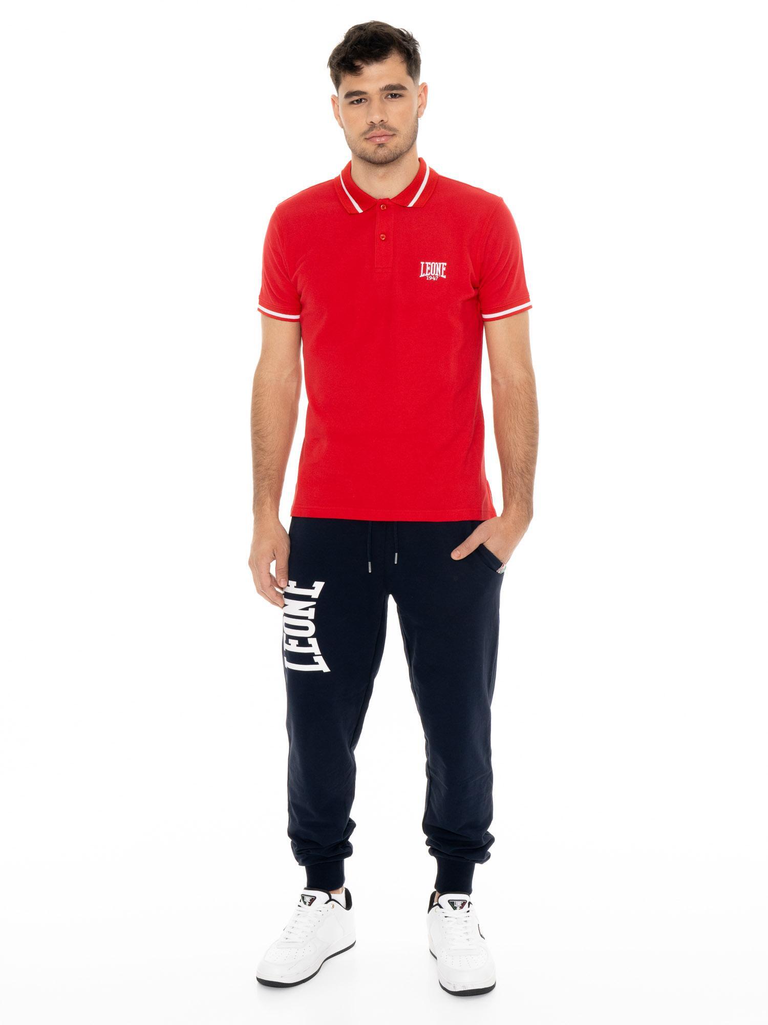 Leone Basic męska koszulka polo z kołnierzykiem