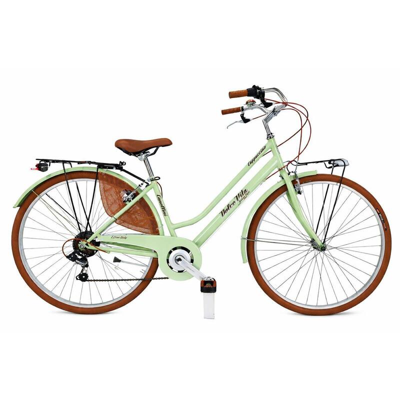Bicicletă de oraș Dolce Vita CAPPUCCINO pentru femei - Verde deschis