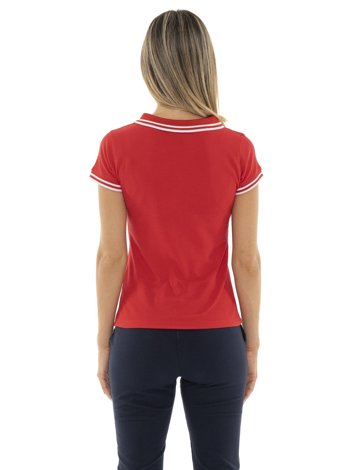 Polo à manches courtes pour femmes Leone Team Line 4/5