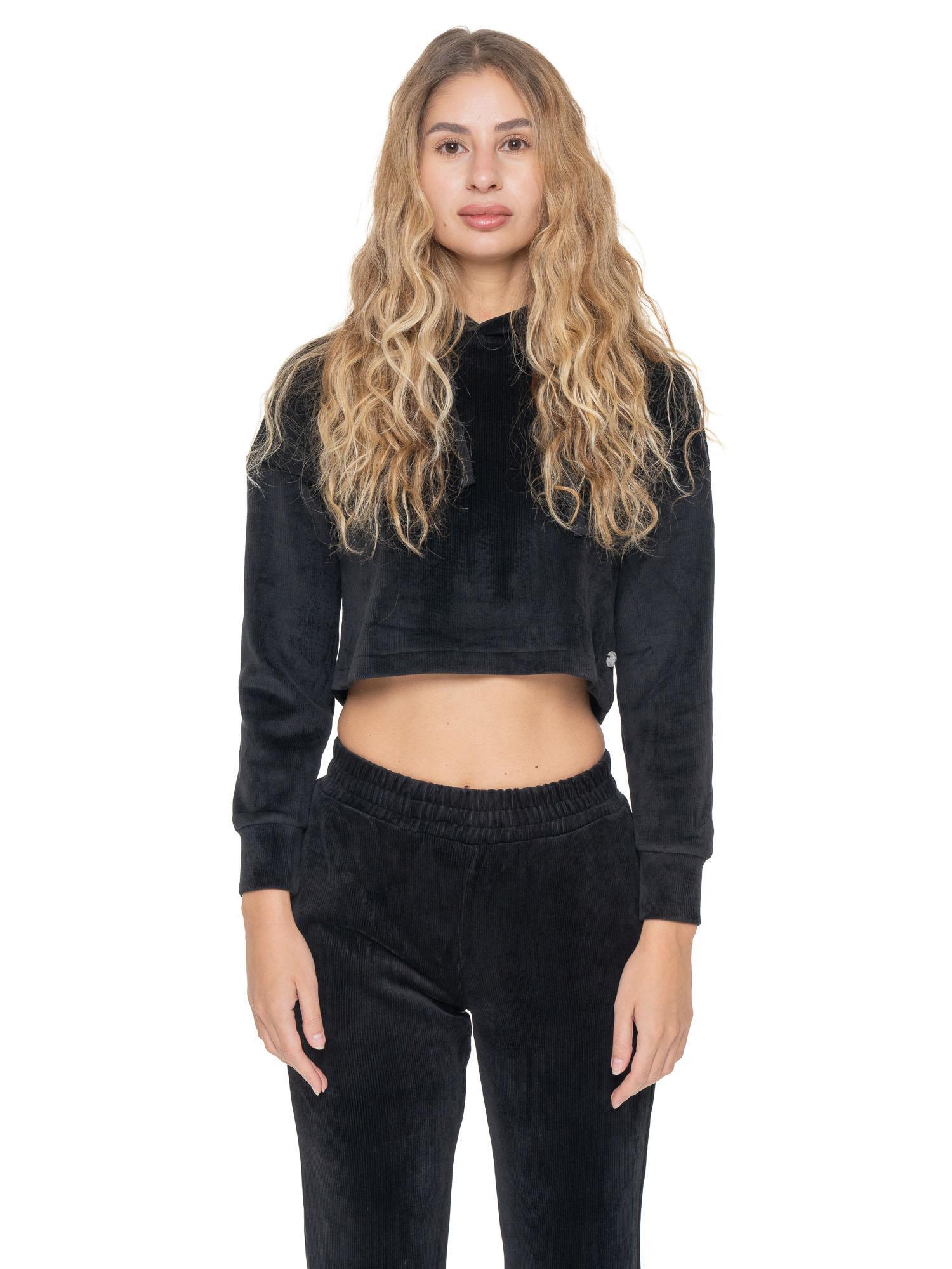 Sudadera mujer Leone 1947 Apparel Glam Winter cremallera terciopelo 6/7