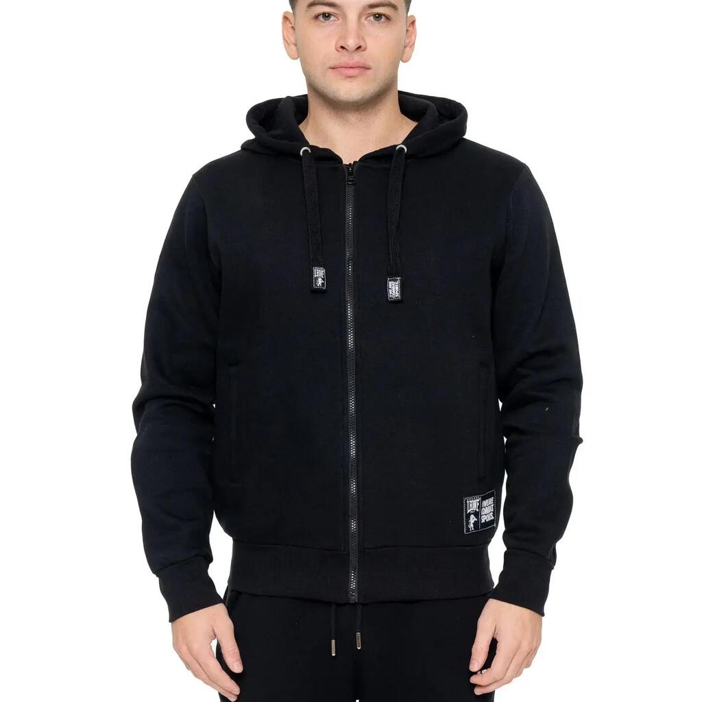 Men's winter zip-up hoodie with Leone 1947 New Era flock print