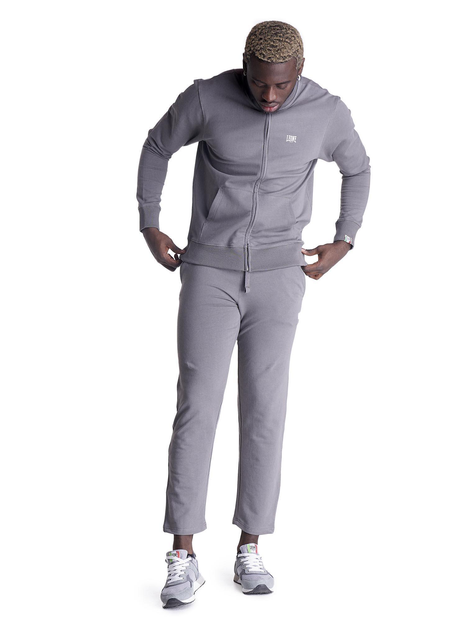 Felpa uomo con zip collo alto linea Basic 7/8
