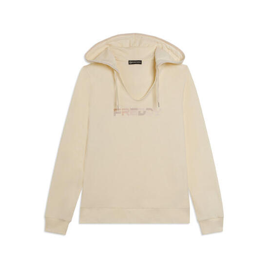 Felpa Scollo a V con Cappuccio e Logo FREDDY olografico