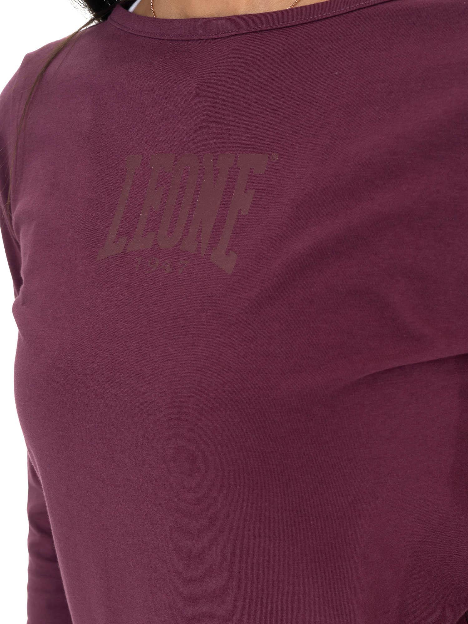 T-shirt donna a manica lunga con stampa Leone 1947 Never Without 3/7
