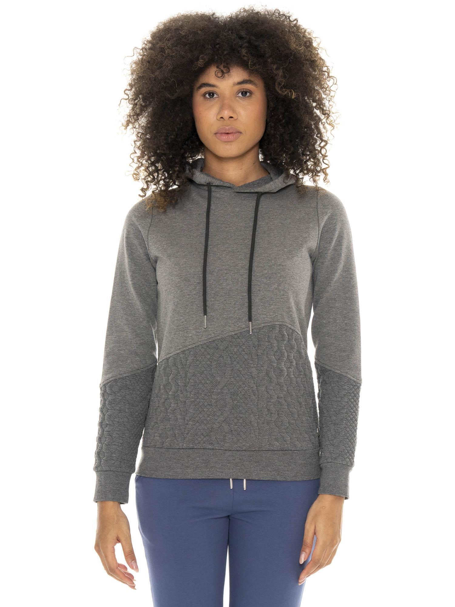 Blusa de moletom feminina de inverno com detalhes trançados da Leone 1947 Braid 6/7