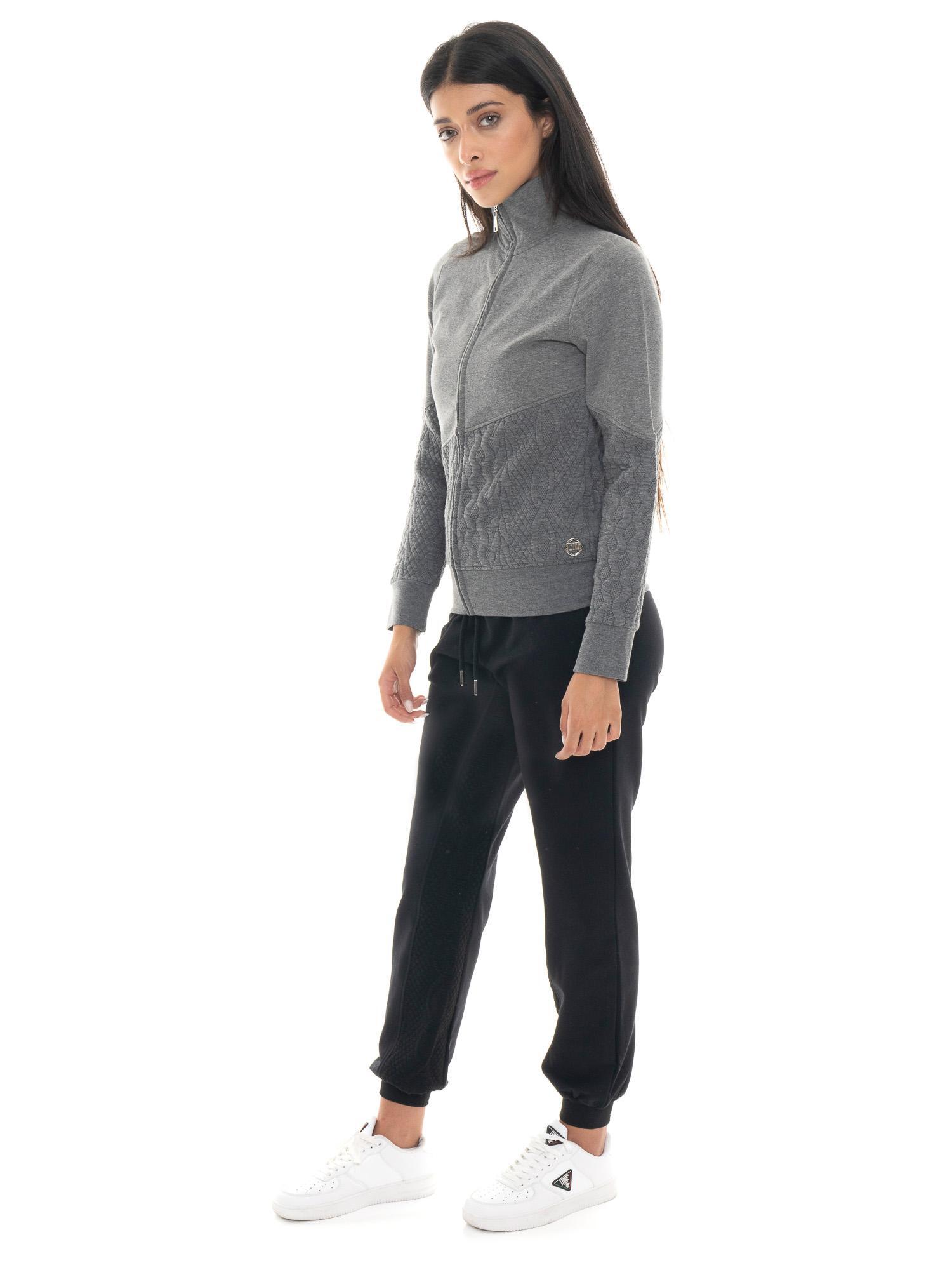 Sweatshirt feminina Leone 1947 Apparel, fecho, gola alta, inverno 2/7