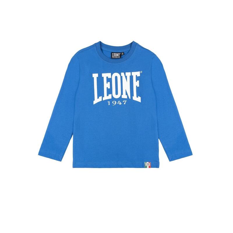 Tricou Leone 1947 Basic cu mânecă lungă și logo mare pentru copii