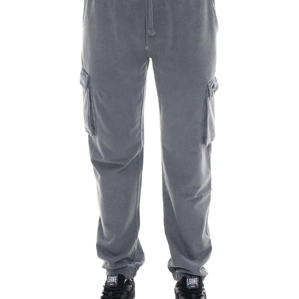 Men's cargo trousers in Fleece with elasticated bottom, Leone 1947 Vintage Dept.