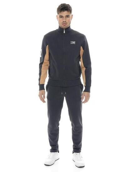 Tuta invernale uomo collo alto pantalone con polsino Leone 1947 Color Block