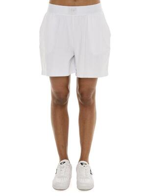 Bermuda donna Leone 1947 Apparel in cotone elasticizzato con patch boxe
