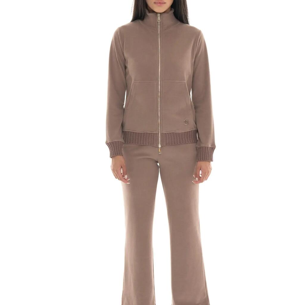 Women's winter tracksuit with high neck and knitted inserts, Warm Touch line