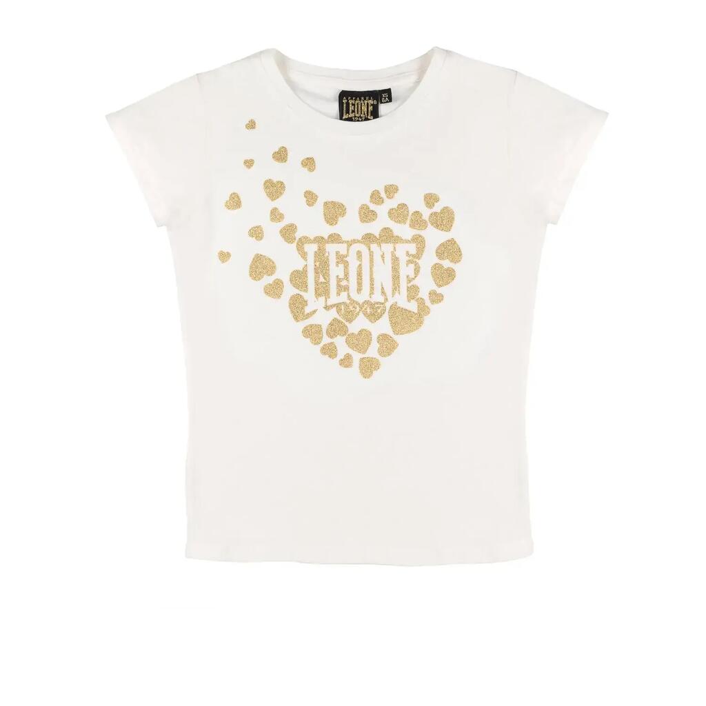 Leone 1947 Gold Glitter Print Short-Sleeve T-Shirt for Girls
