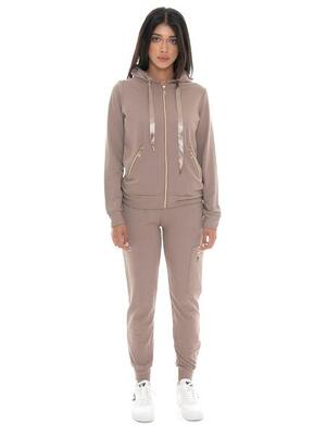 Tuta invernale donna cappuccio e zip Leone 1947 Chic Tones