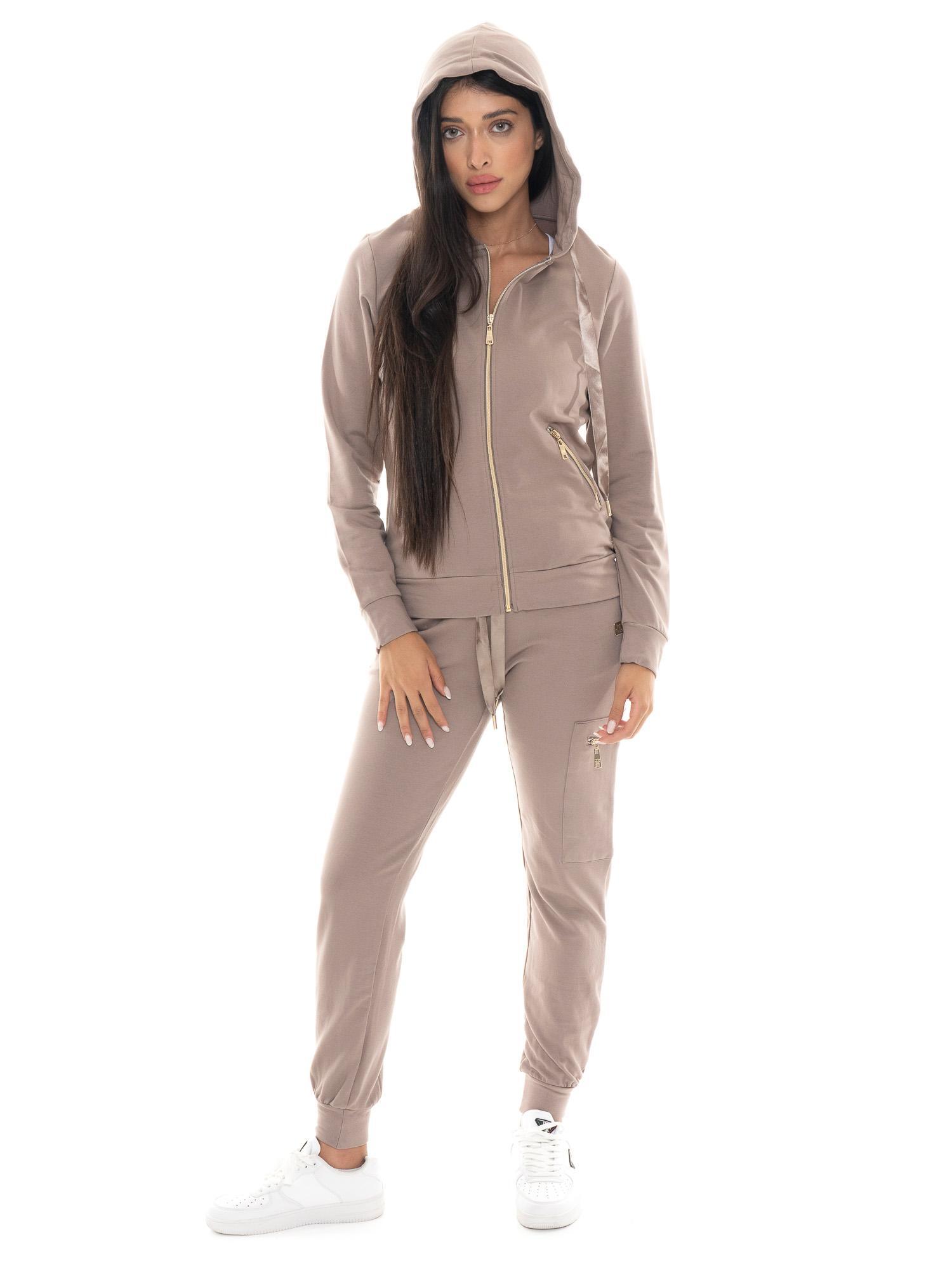 Survêtement d'hiver femme Leone 1947 Chic Tones avec capuche et zip 5/7