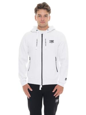 Felpe invernale uomo con cappuccio e zip logo piccolo Leone 1947 Soft Basic