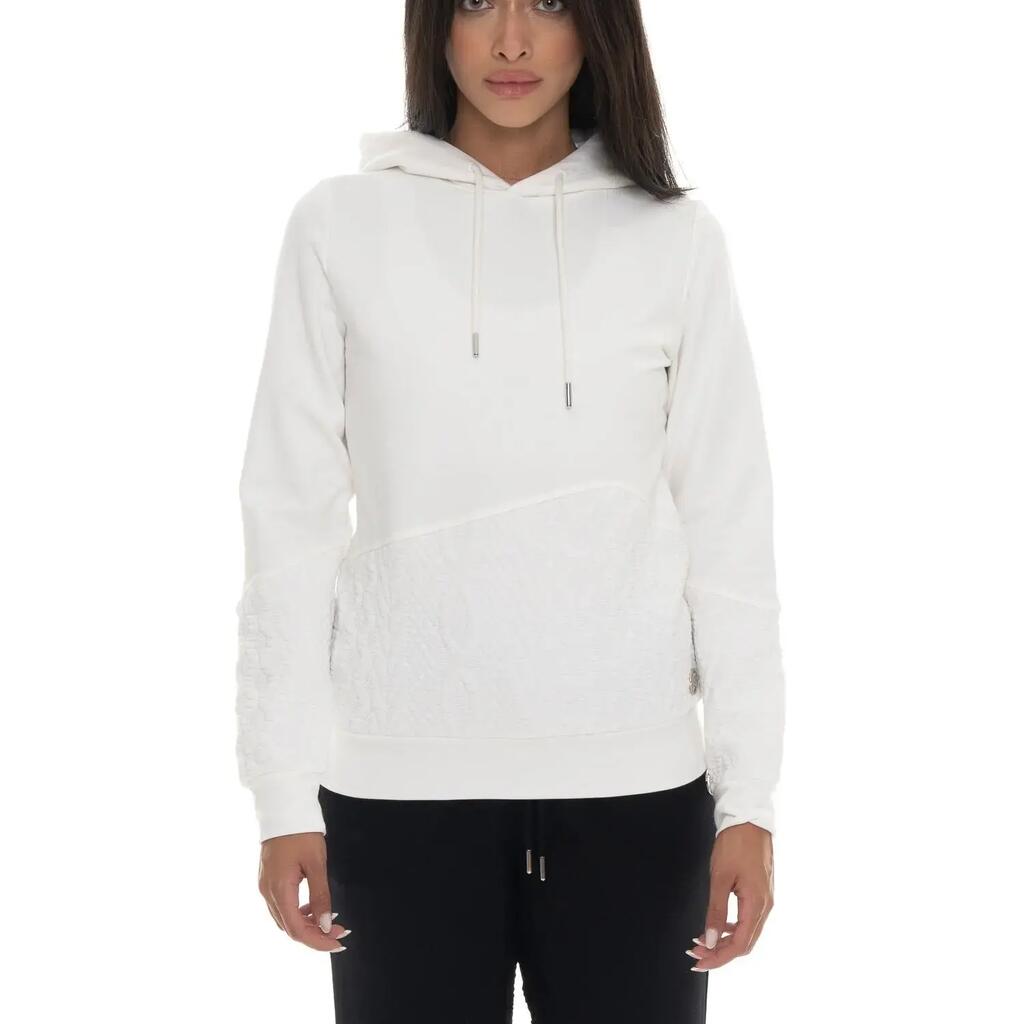 Women's winter pull-on hoodie with braided inserts by Leone 1947 Braid