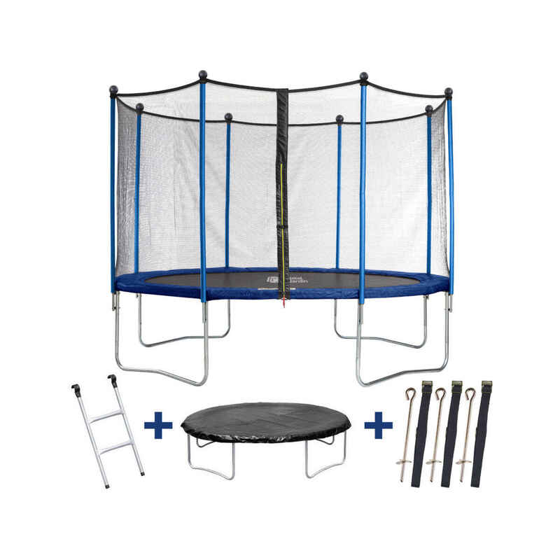 Trampolin " Happy " Ø 1.80 m -mit Netz + Leiter + Decke + Ankerungskit
