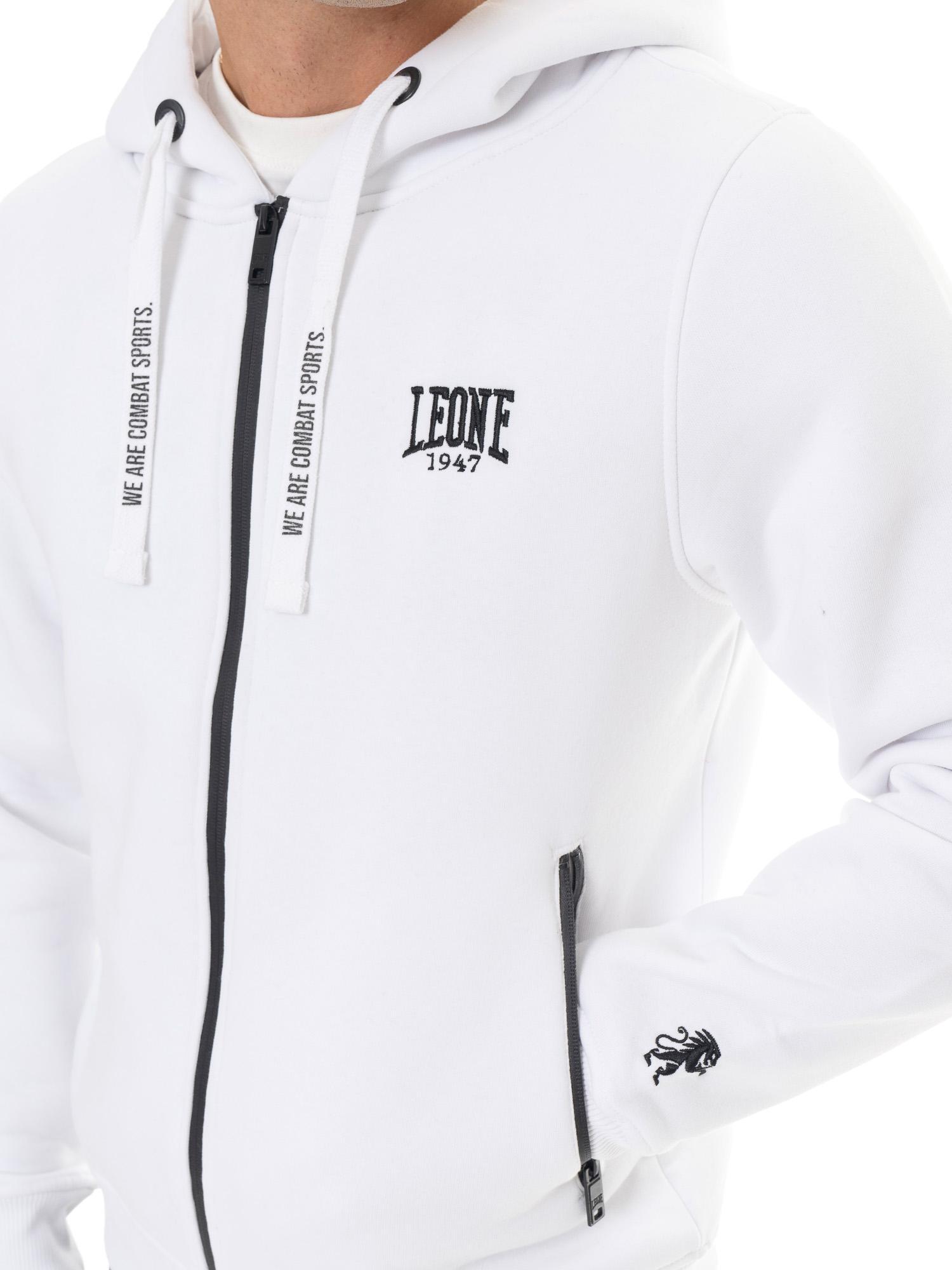 Hoodie Herren Leone 1947 Apparel Basic Kapuze Reißverschluss Logo 3/5