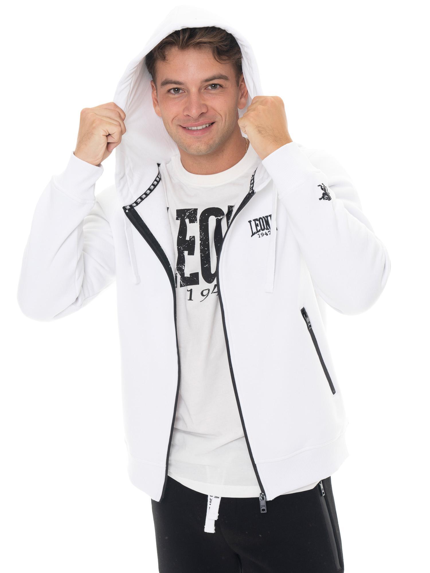 Hoodie Herren Leone 1947 Apparel Basic Kapuze Reißverschluss Logo 5/5
