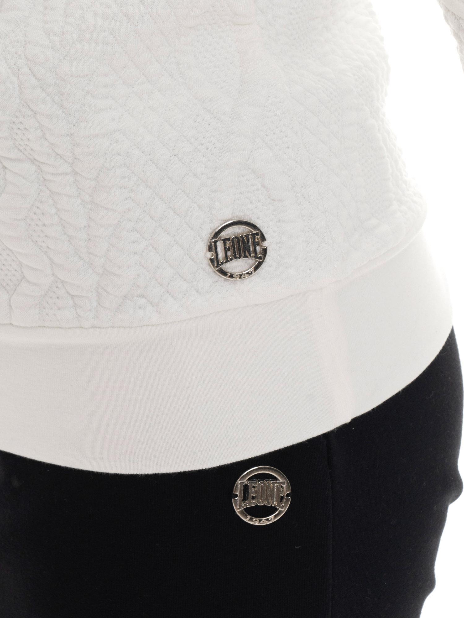 Blusa de moletom feminina de inverno com detalhes trançados da Leone 1947 Braid 3/7
