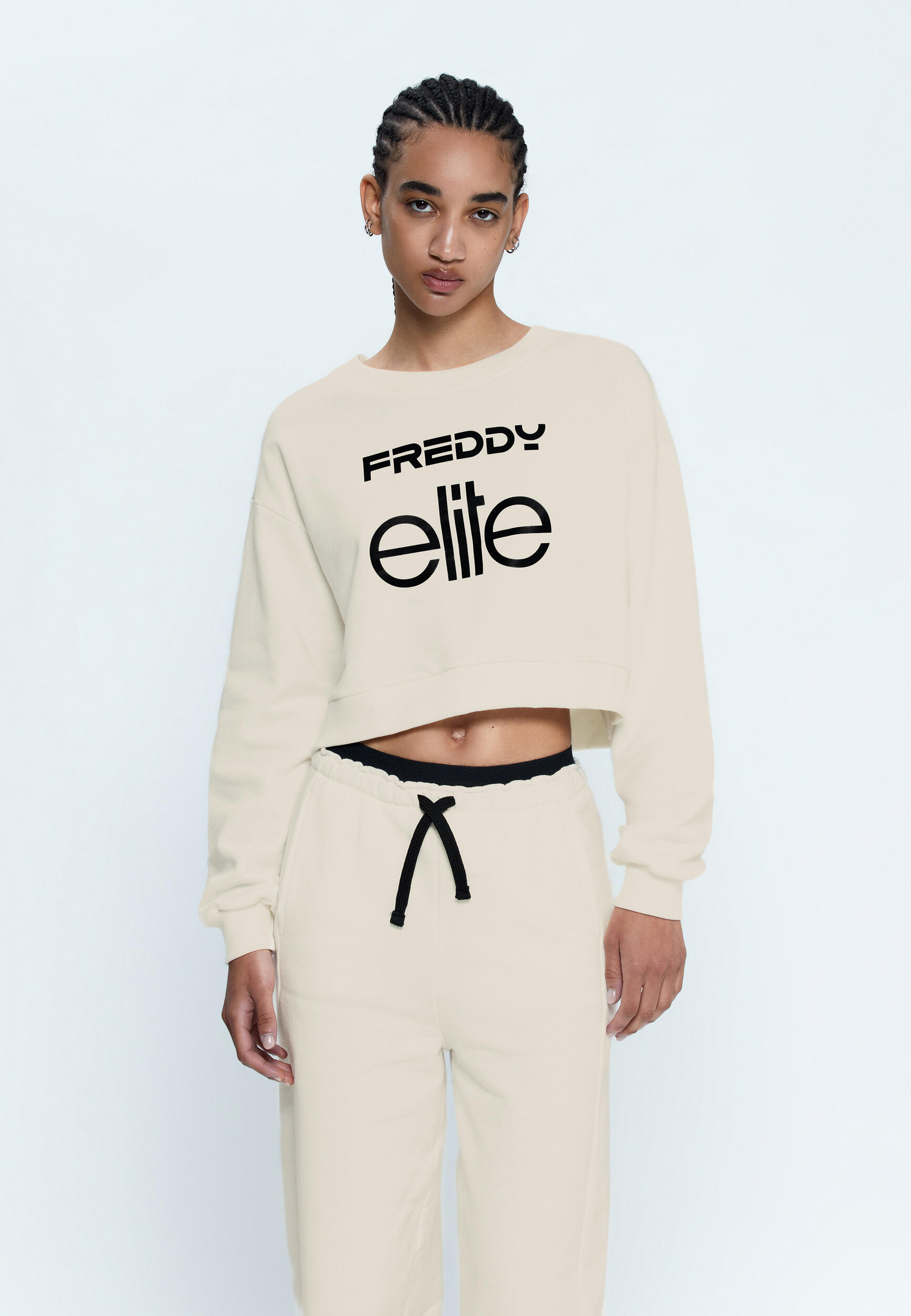 Sweat-shirt cropped pour femmes Comfort Fit Elite x Freddy 2/5