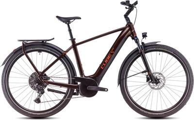 Bicicletta Ibrida Elettrica Touring Hybrid Pro 625 arancione