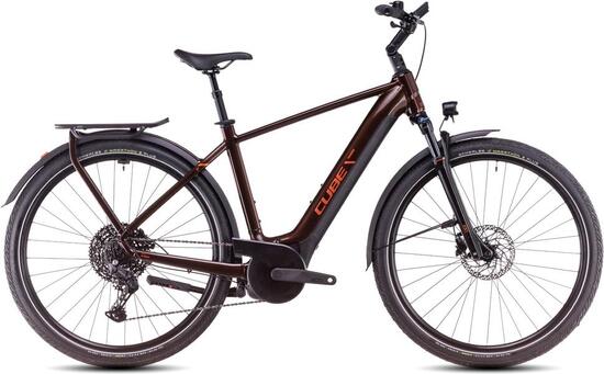 Bicicletta Ibrida Elettrica Touring Hybrid Pro 625 arancione