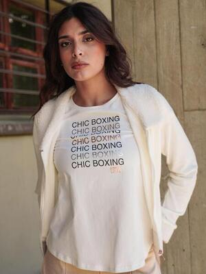 Dames leone t-shirt met korte mouwen winter chic boxing