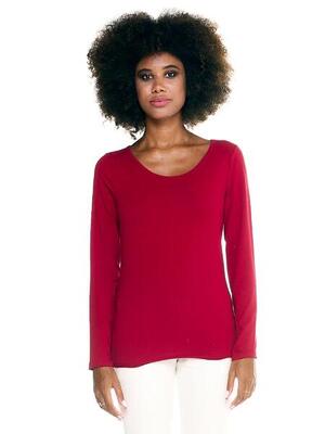 Leone dames t-shirt met lange mouwen basic