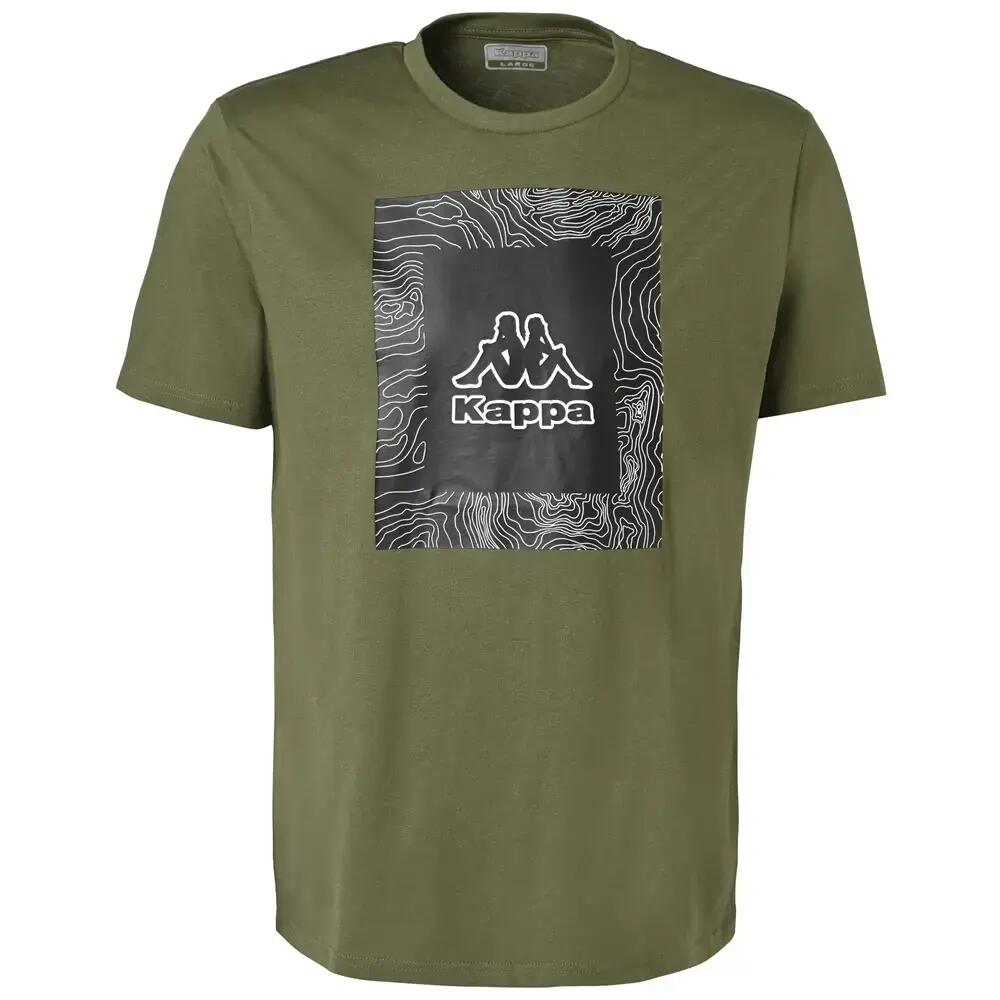 KAPPA Emo Logo Póló sötétzöld 1/2