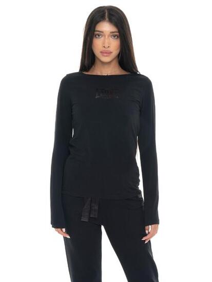 T-shirt donna a manica lunga con stampa Leone 1947 Never Without