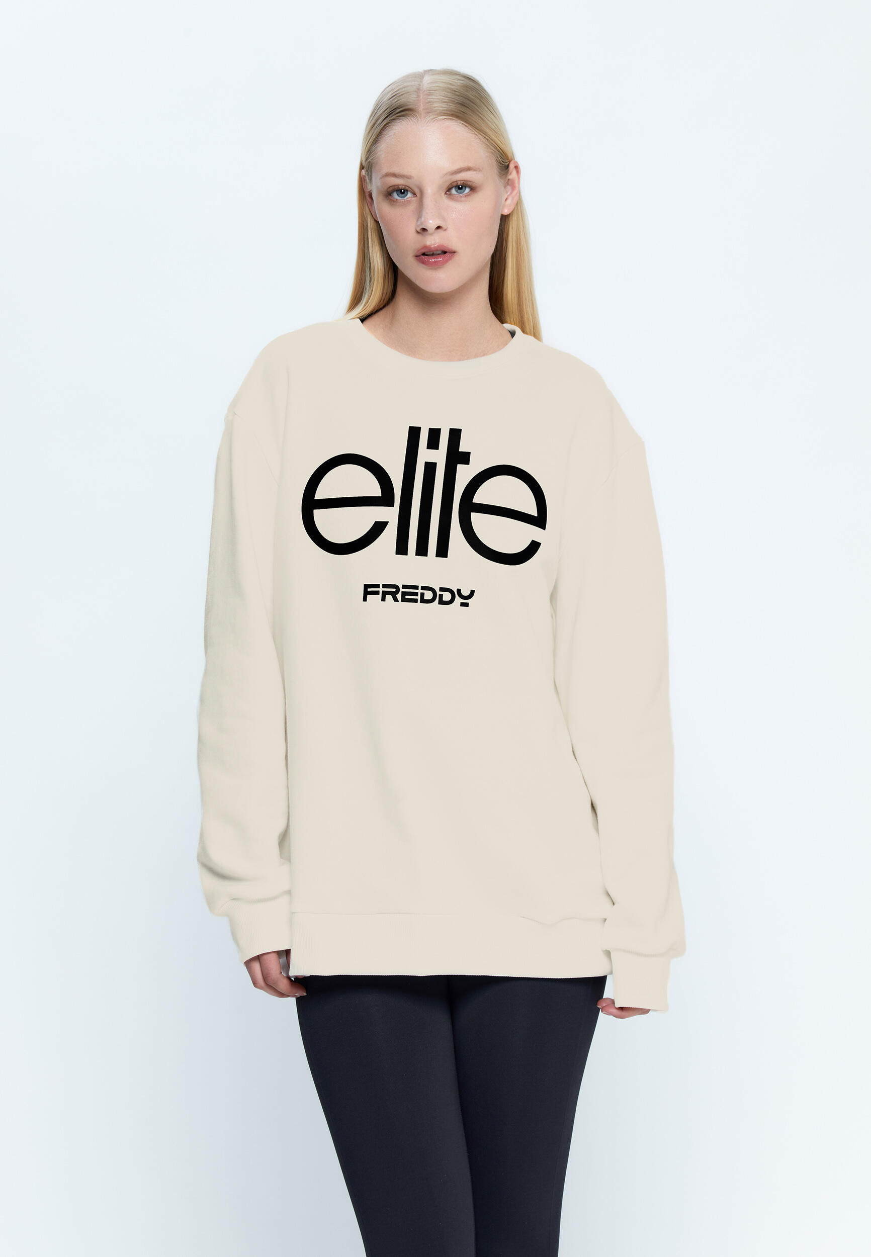 Felpa Unisex girocollo con grande ricamo Elite 2/5