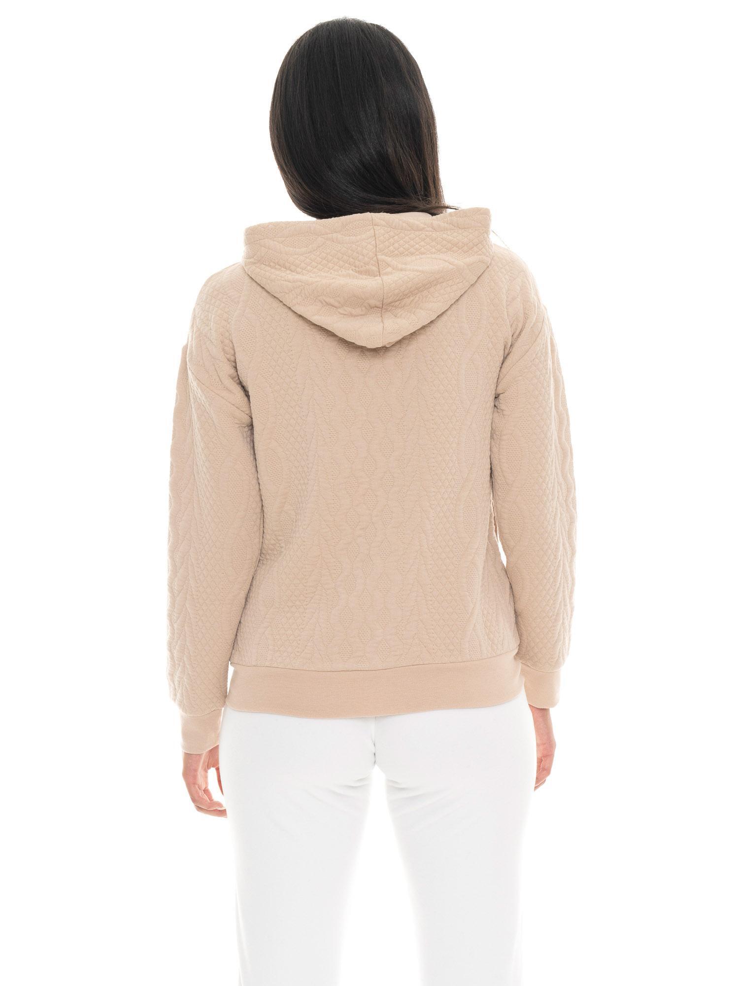 Sudadera con capucha mujer Leone 1947 Apparel Braid cremallera trenzado invierno 4/7