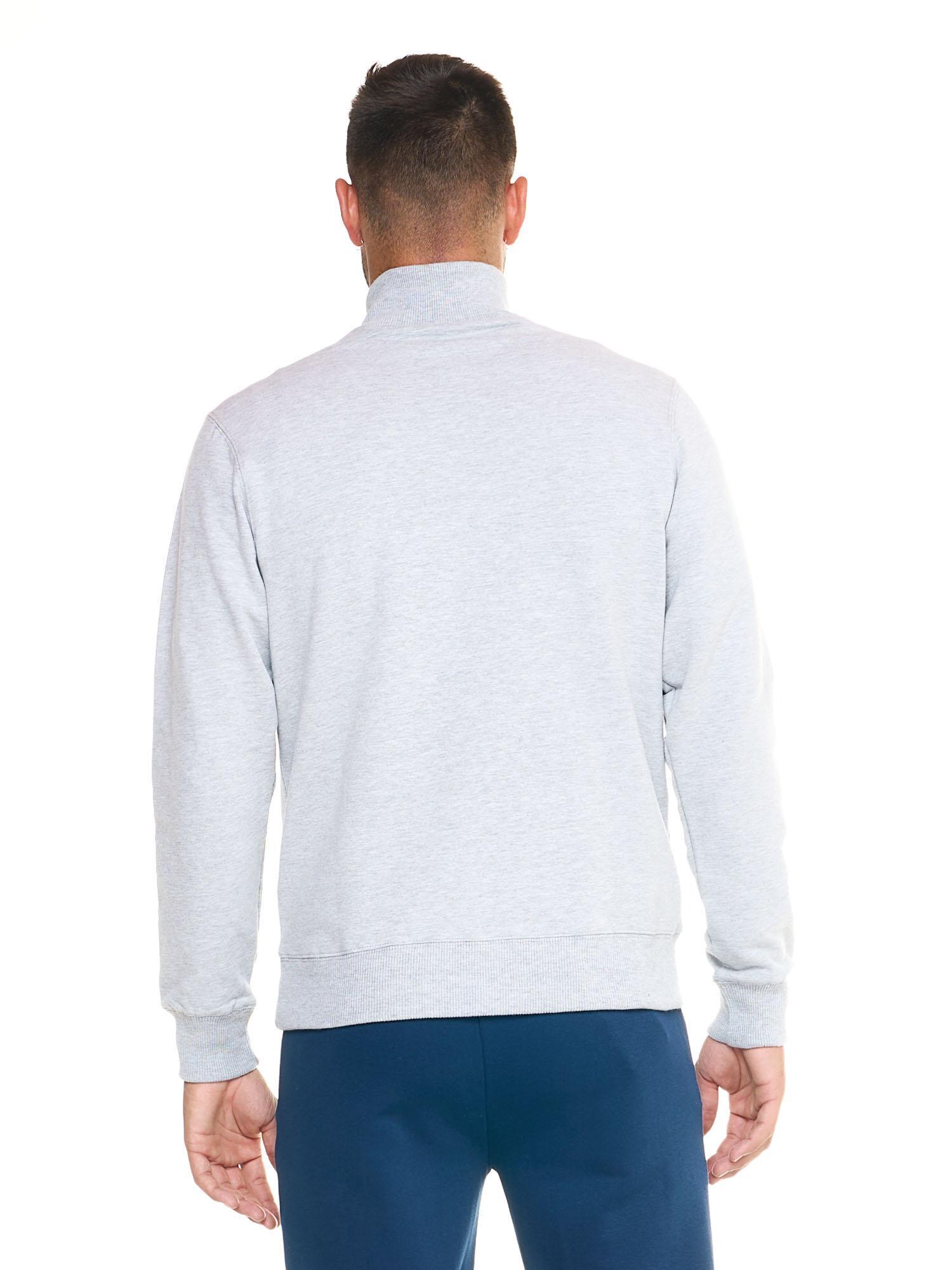 Felpa uomo con zip collo alto linea Basic 4/8