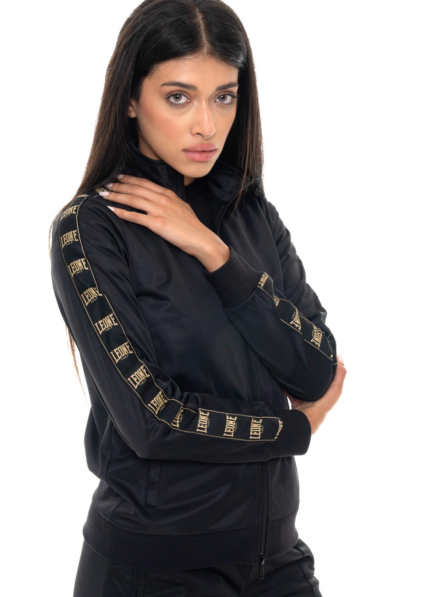 Sweat-shirts en triacétate pour femmes avec bandes logo Leone 1947 Gold Studs 5/5