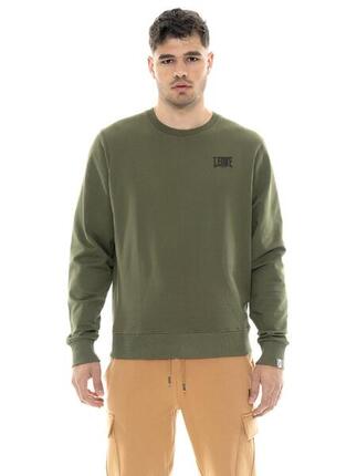 Herren-Wintersweatshirt mit Kapuze und Reißverschluss mit kleinem „Basic“-Logo