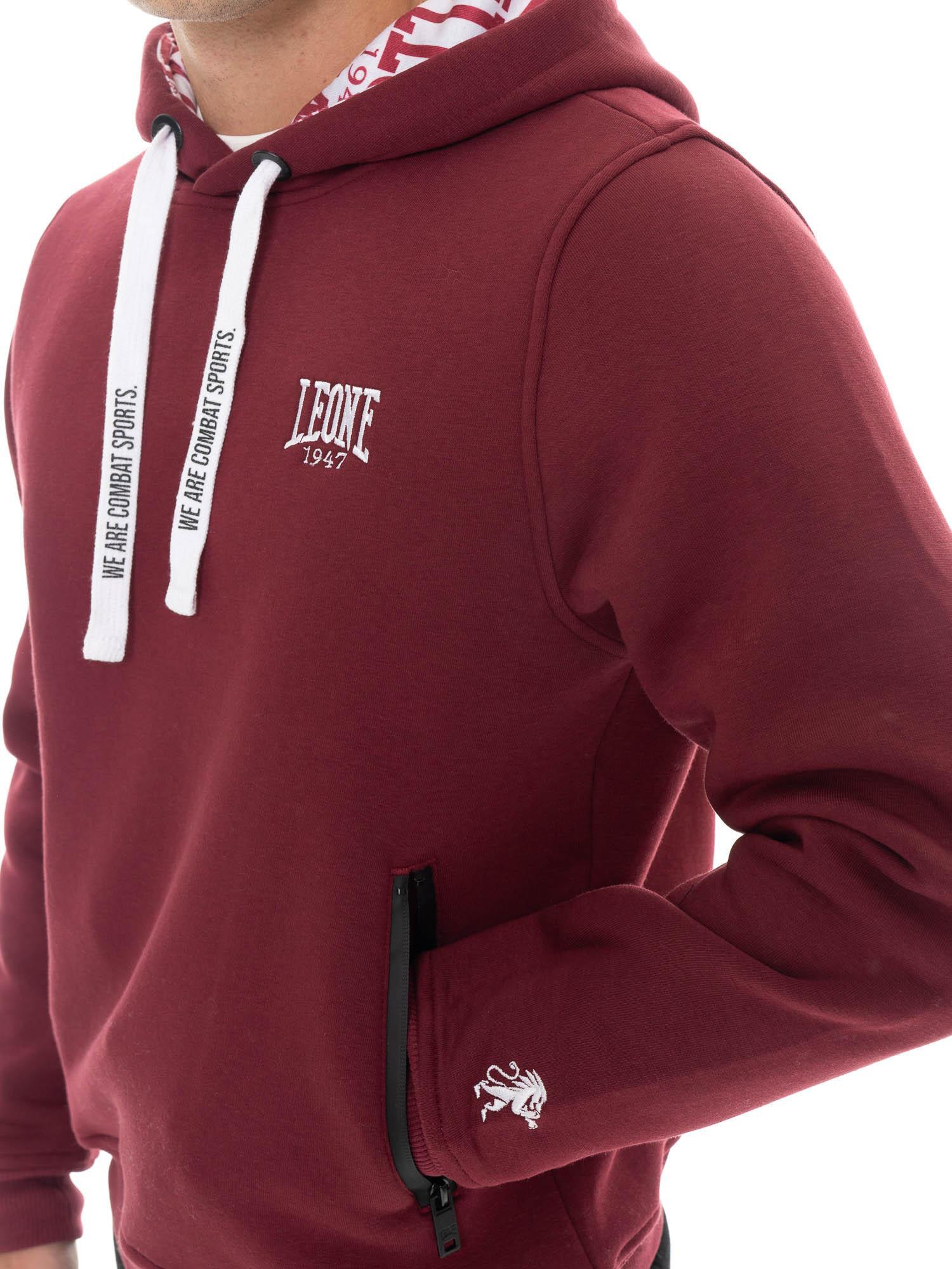 Hoodie Herren Leone 1947 Apparel Basic Kapuze Logo 3/5