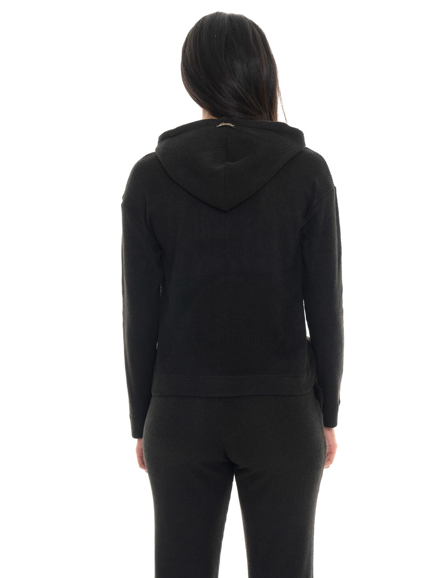 Sweat à capuche d'hiver côtelé à enfiler pour femme Leone 1947 Warm Touch 4/7