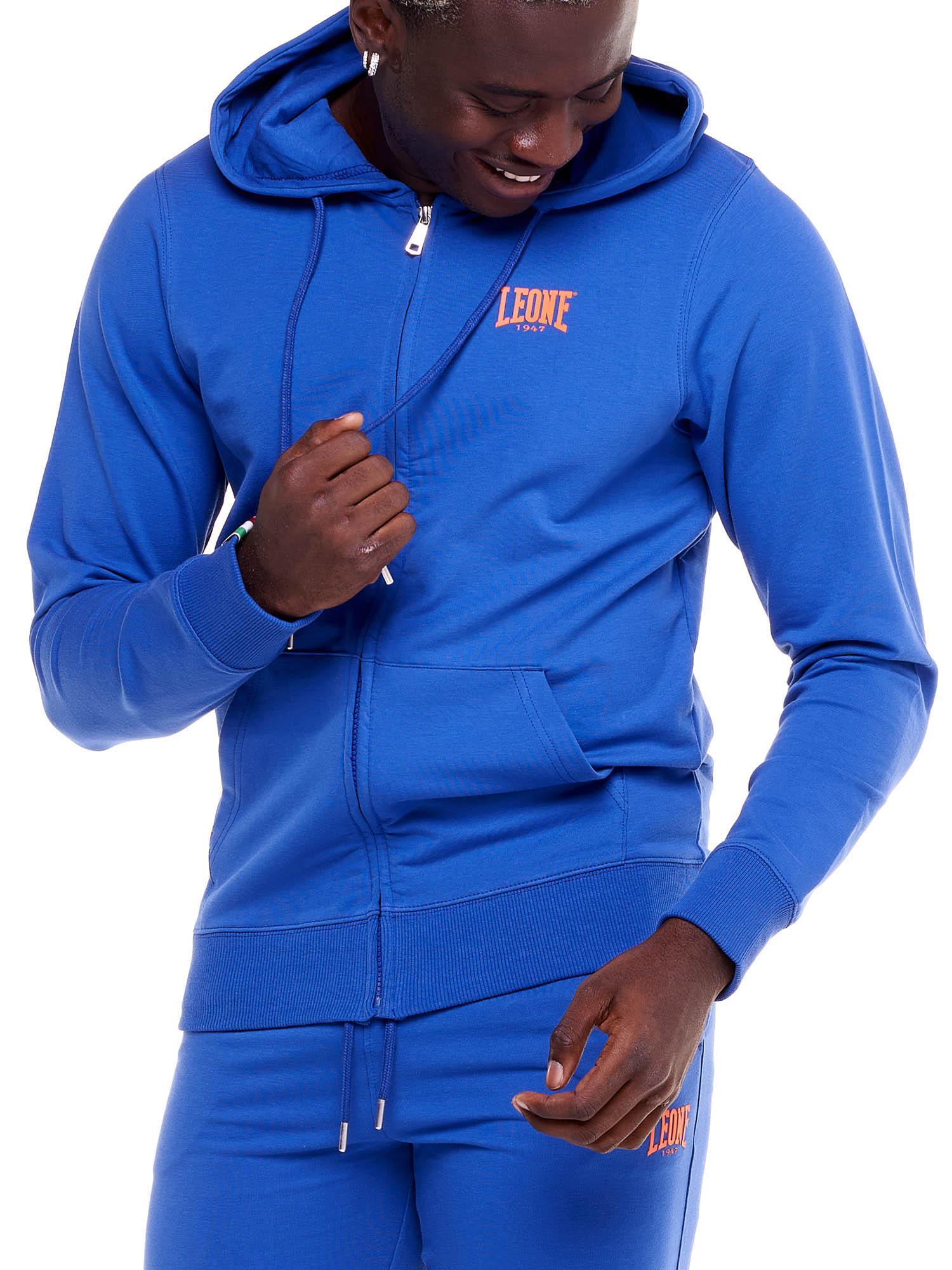 Leone Basic herenhoodie met rits, zonder sweatshirt 5/6