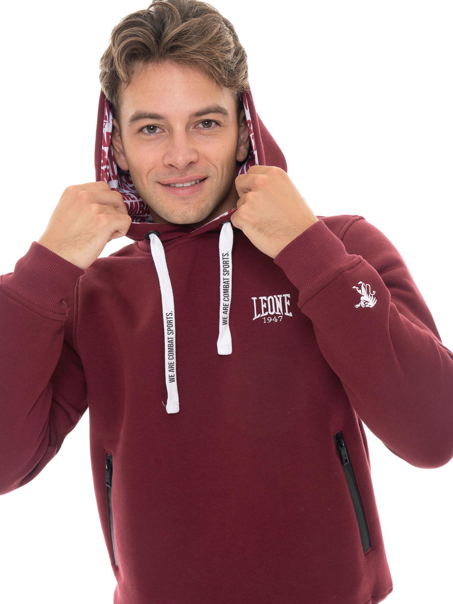 Hoodie Herren Leone 1947 Apparel Basic Kapuze Logo 5/5