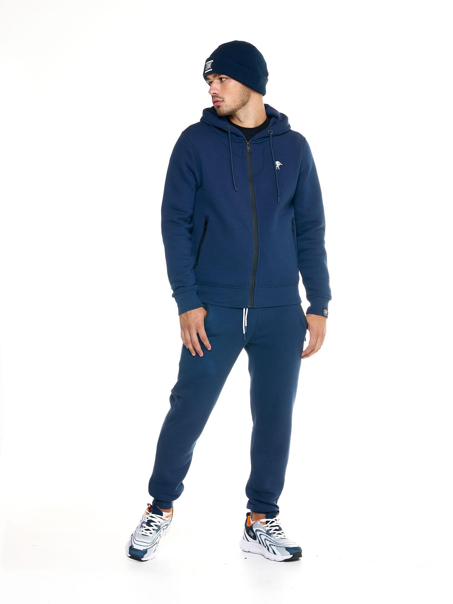 Sweat à capuche homme Leone avec fermeture éclair complète Soft Basic 3/6