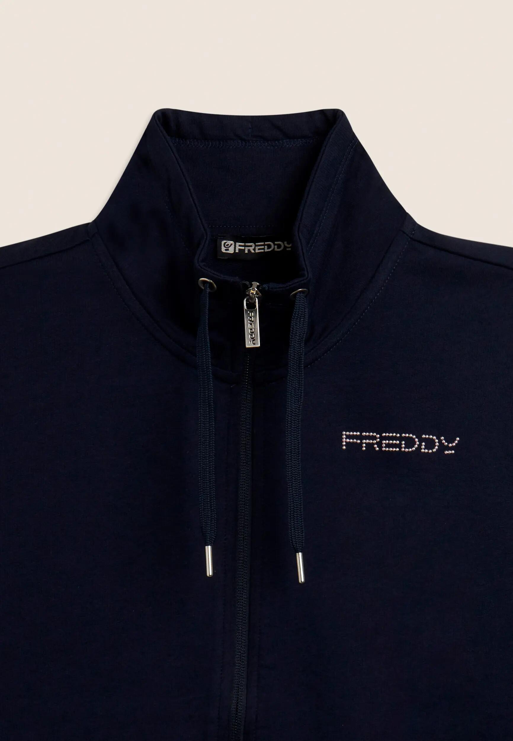 Sudadera comfort fit de cuello alto con cremallera y logotipo FREDDY 7/7