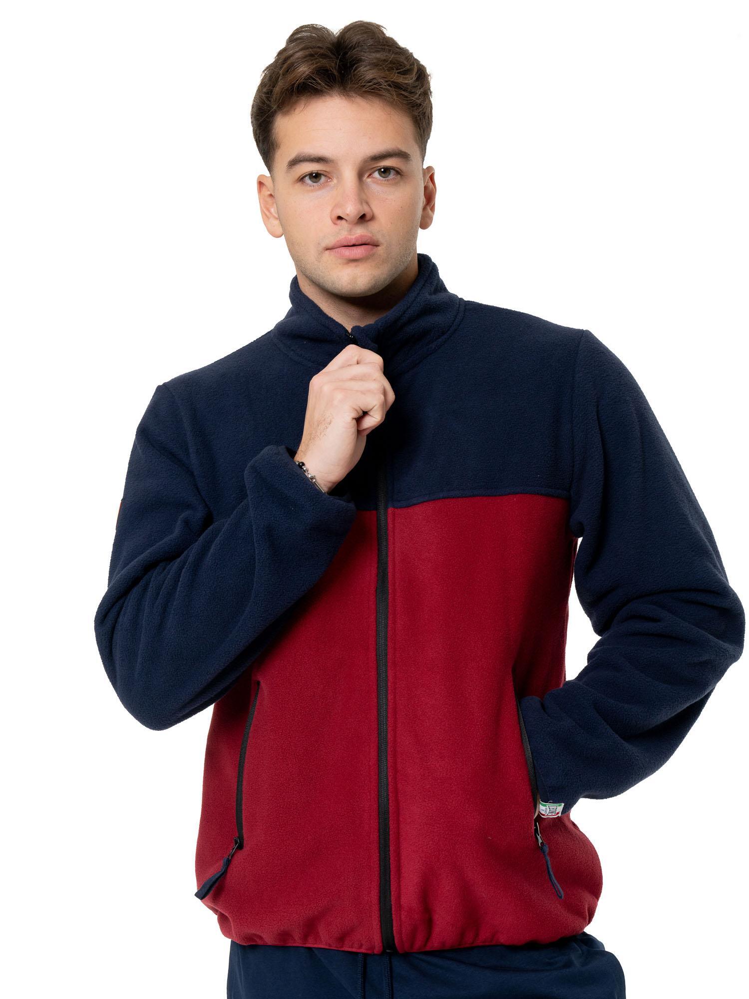 Hochgeschlossenes Micropolar-Fleece mit Reißverschluss und Leone 1947-Label 5/5