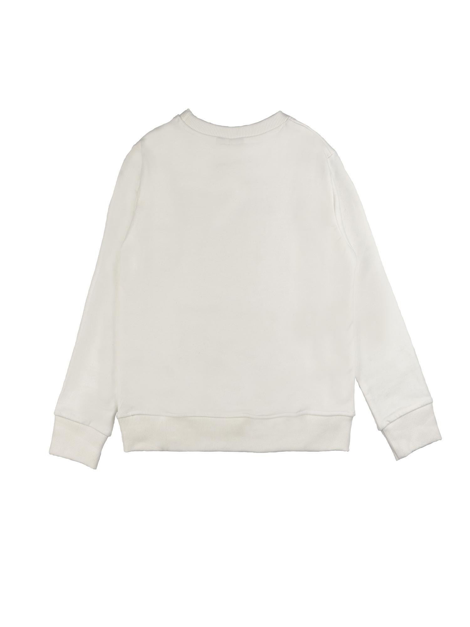 Leone 1947 Lavender bluza zimowa z okrągłym dekoltem i małym logo dla dziewcząt