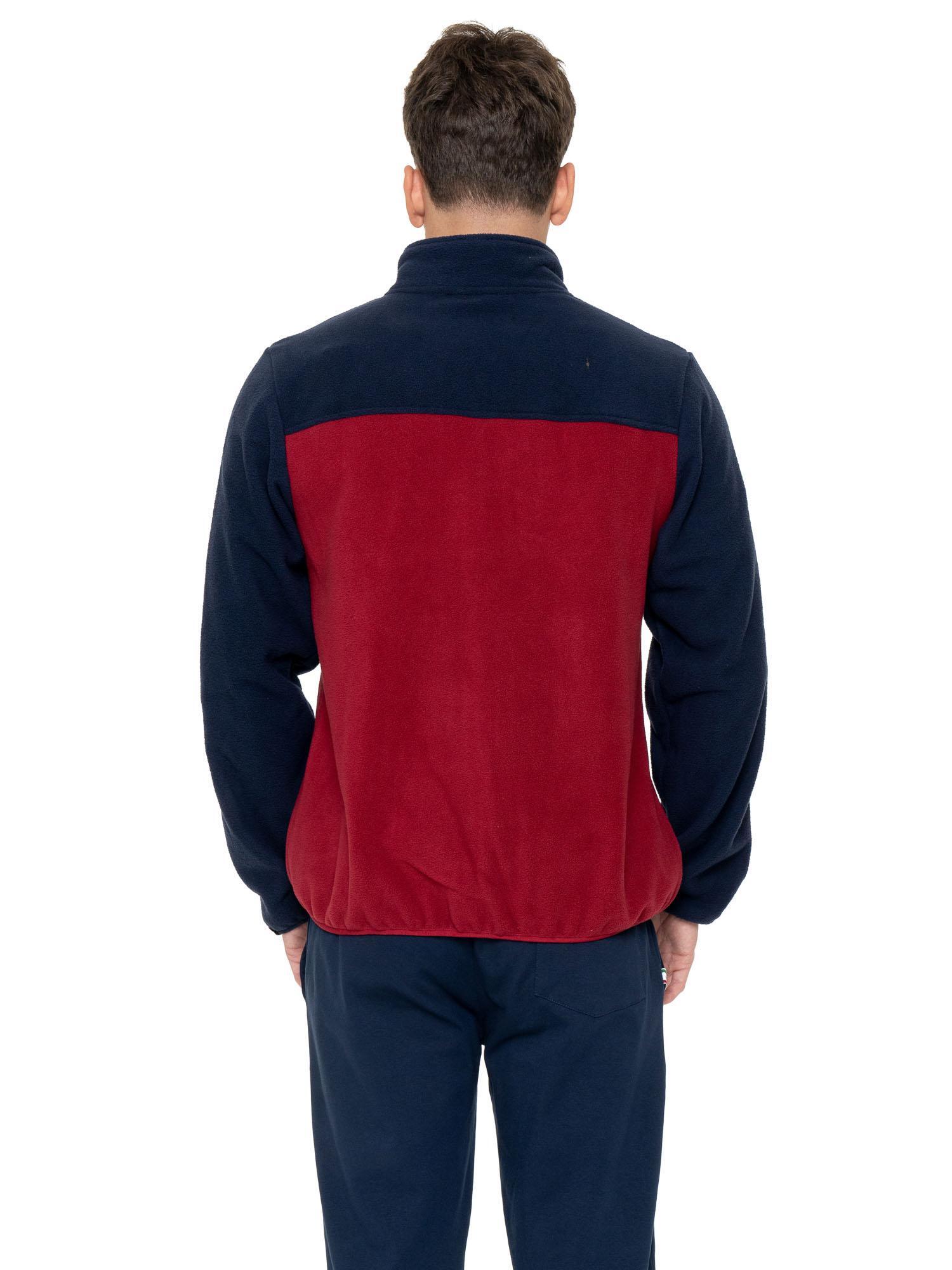 Hochgeschlossenes Micropolar-Fleece mit Reißverschluss und Leone 1947-Label 4/5